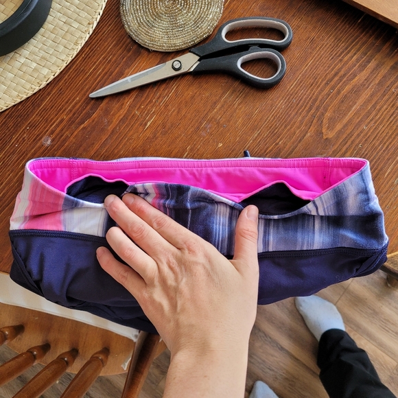 Lululemon Run Fast and Free Crop Capri Leggings Deep Indigo Size 6 Mirage - Picture 8 of 13